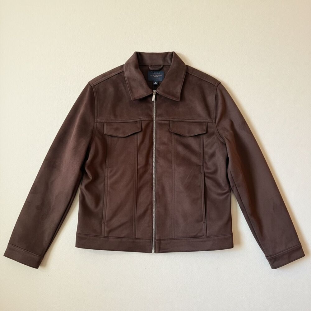 Marc Asher Men's Faux Suede  Trucker Jacket NWT - Size M [MSRP $119]